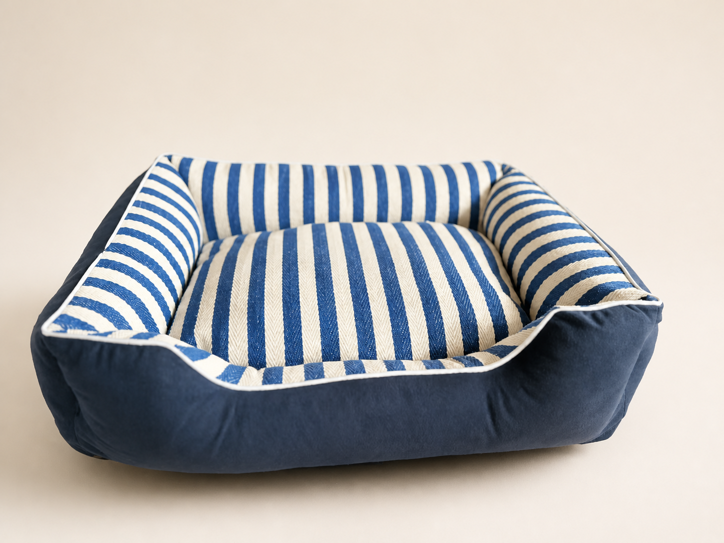 Nautical stripe pet sofa bed